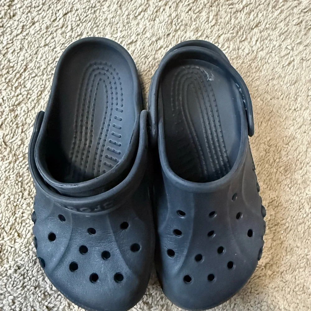 CROCS Kids Black Slip-On Sandals